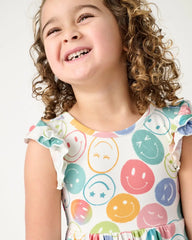 Positive Vibes Flutter Twirl Dress