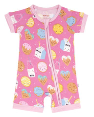 Pink Cookies & Milk Shorty Zippy