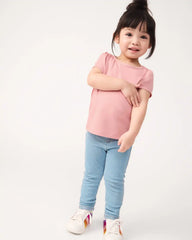 Mauve Blush Puff Sleeve Tee