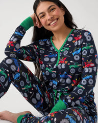Monster Truck Madness Women's Pajama Top