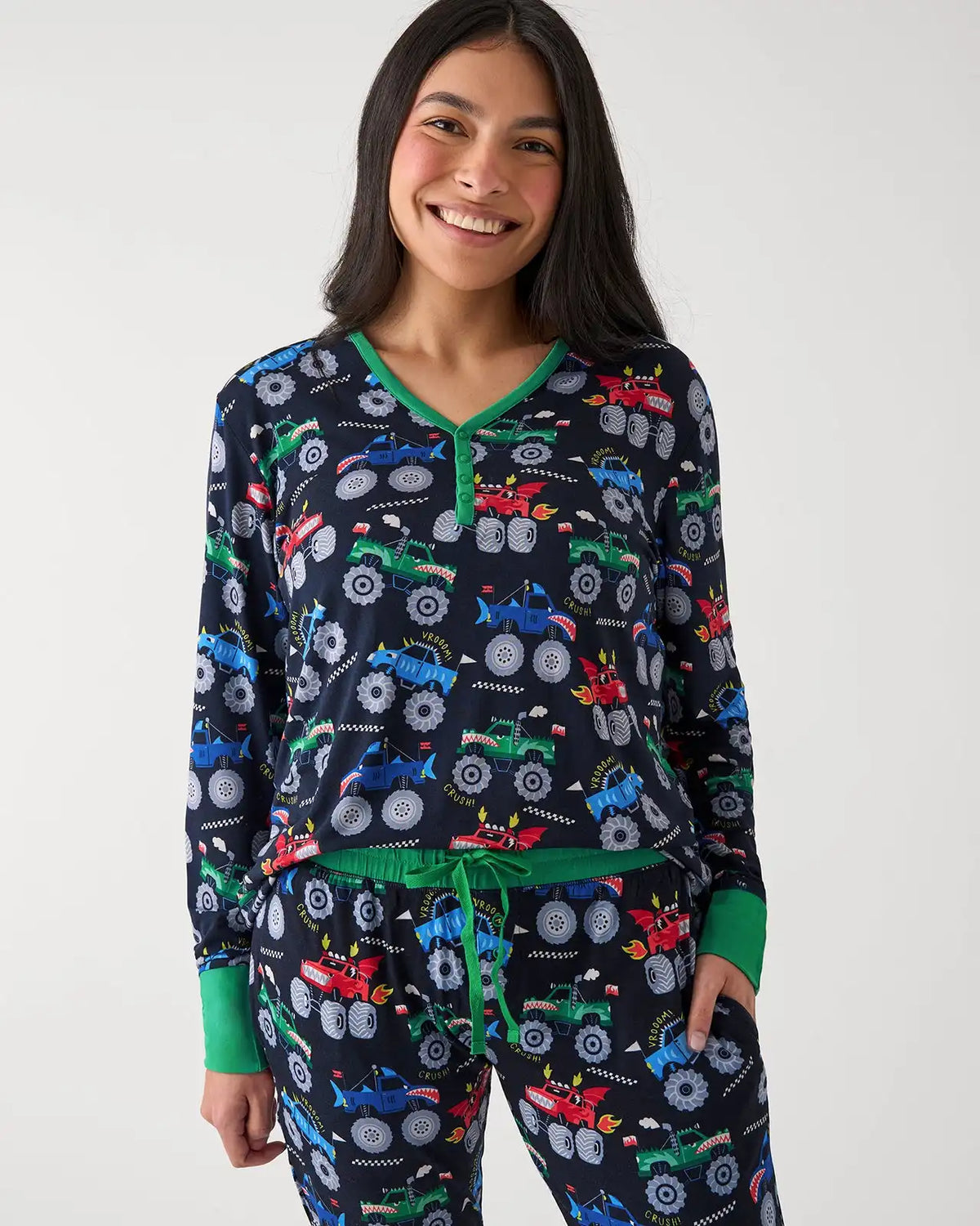 Monster Truck Madness Women's Pajama Top