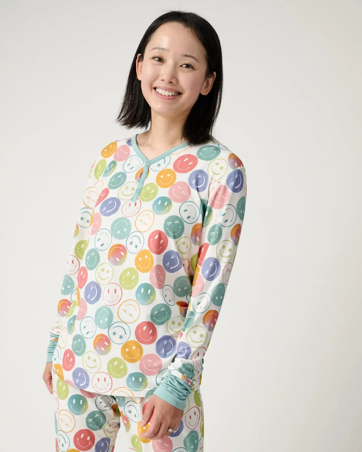 Positive Vibes Women's Long Sleeve Pajama Top