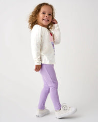Lilac Haze Ribbed Legging