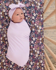 Midnight Petals Fitted Crib Sheet