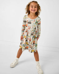 Mini Builders Skater Dress