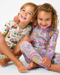 Mini Builders Two-Piece Short Sleeve & Shorts Pajama Set
