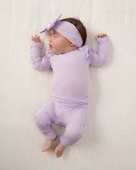 Misty Lavender Fold Over Legging