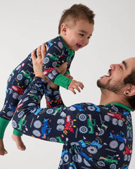 Monster Truck Madness Men's Long Sleeve Pajama Top