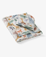 Sweet Safari Swaddle & Infant Beanie Set