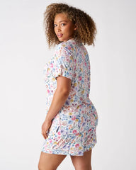 Tiny Blooms Women's Short Sleeve & Shorts Pajama Set