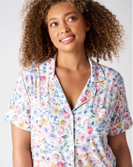 Tiny Blooms Women's Short Sleeve & Shorts Pajama Set