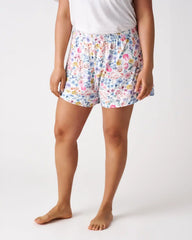 Tiny Blooms Women's Short Sleeve & Shorts Pajama Set