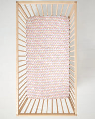 Pastel Rainbows Fitted Crib Sheet