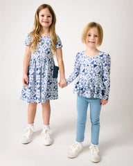 Patchwork Indigo Patch Pocket Dress