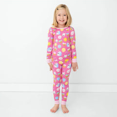 Pink Cookies & Milk Two-Piece Pajama Set