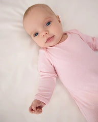 Prima Pink Ribbed Infant Gown