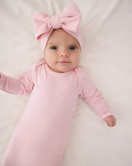 Prima Pink Ribbed Infant Gown