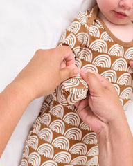 Rust Rainbows Infant Gown