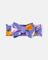 Moonlit Magic Purple Luxe Bow Headband