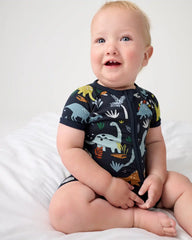 Navy Jurassic Jungle Shorty Zippy
