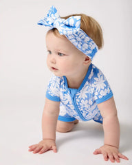 Azure Garden Luxe Bow Headband