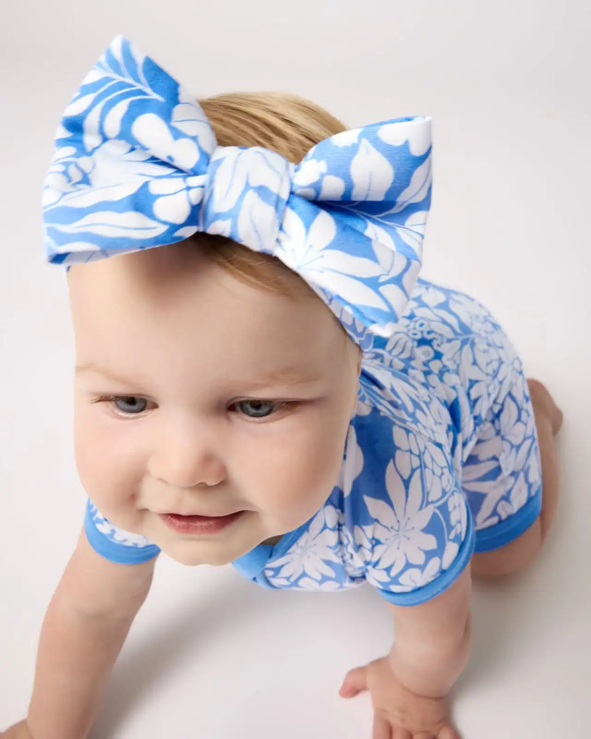 Azure Garden Luxe Bow Headband
