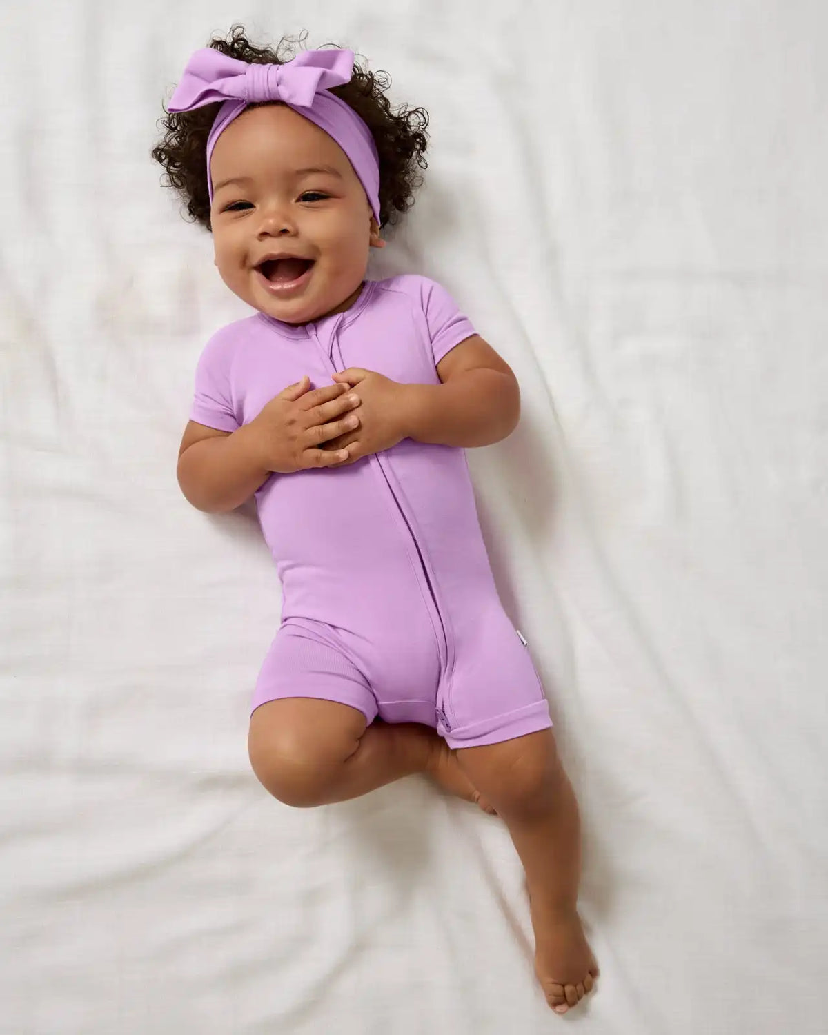 Soft Wisteria Shorty Zippy