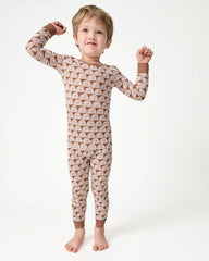 Rust Rainbows Two-Piece Pajama Set