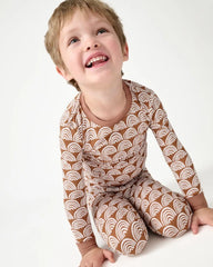 Rust Rainbows Two-Piece Pajama Set