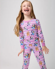 Bluey Dance All Day Pink Two-Piece Pajama Set