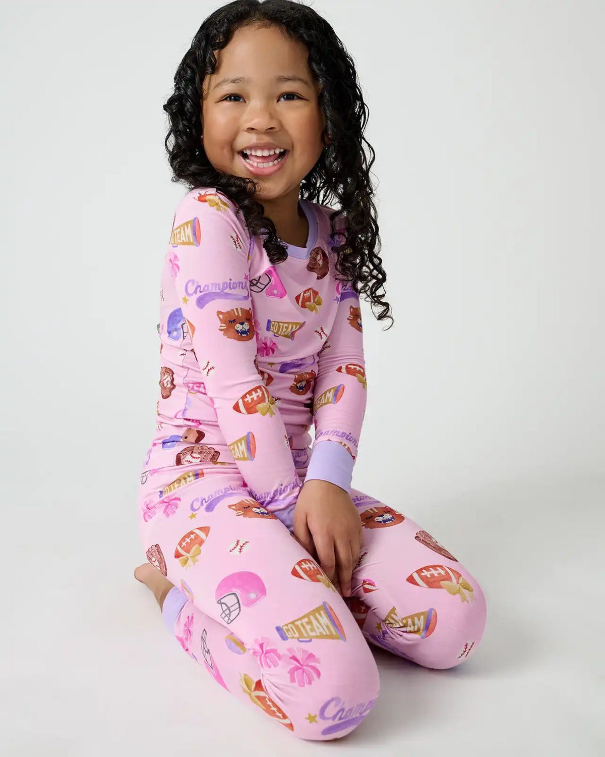 Team Spirit Pink Two-Piece Pajama Set