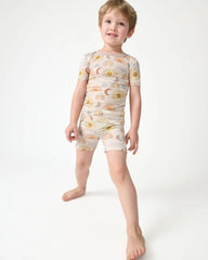 Desert Sunrise Two-Piece Short Sleeve & Shorts Pajama Set