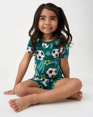 Soccer Stars Two-Piece Short Sleeve & Shorts Pajama Set