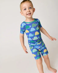 Shell Parade Two-Piece Short Sleeve & Shorts Pajama Set