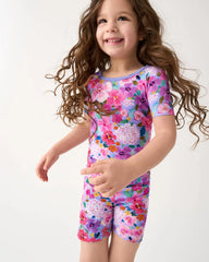 Sweet Sprigs Two-Piece Short Sleeve & Shorts Pajama Set