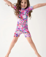 Sweet Sprigs Two-Piece Short Sleeve & Shorts Pajama Set