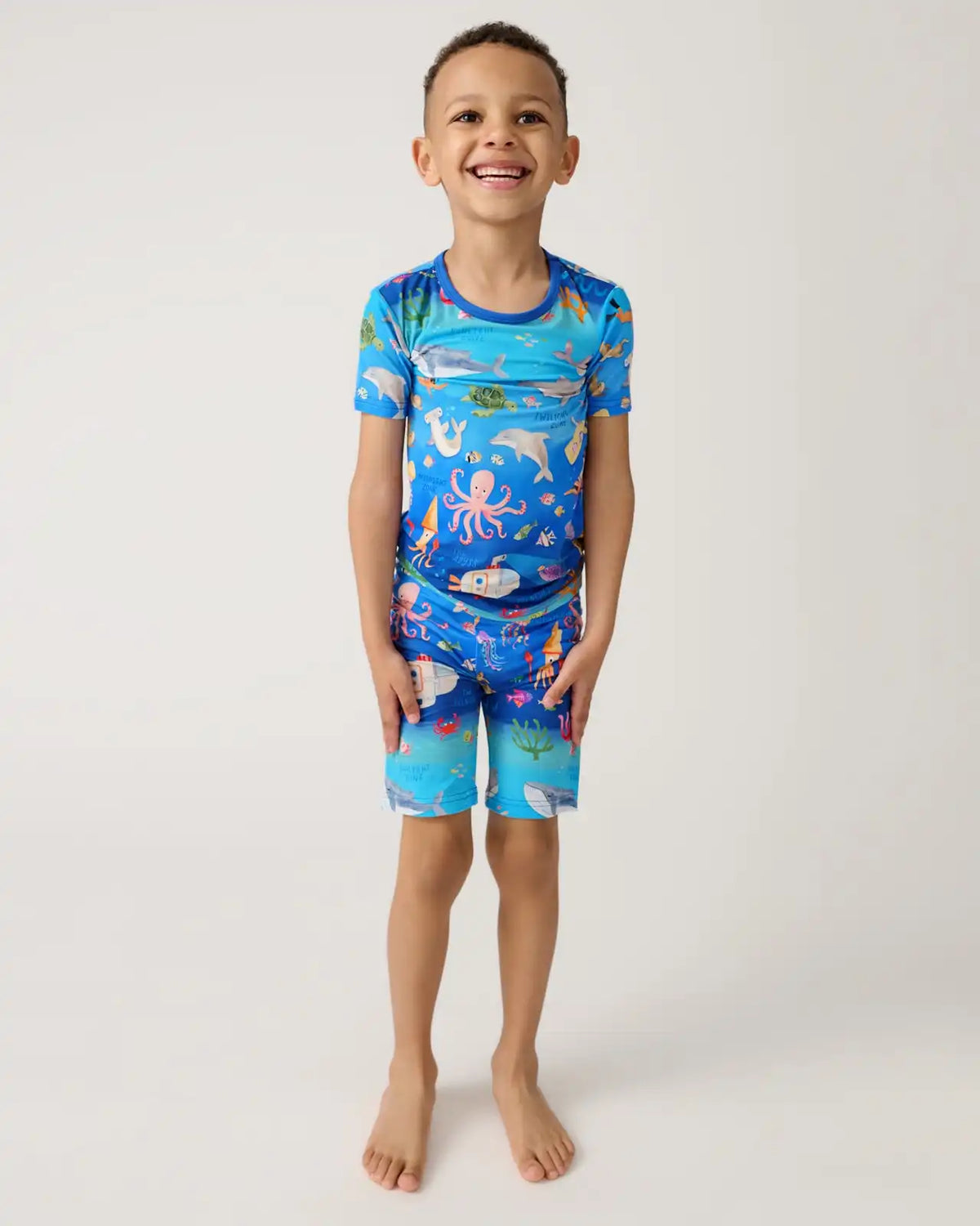 Underwater Discovery Two-Piece Short Sleeve & Shorts Pajama Set