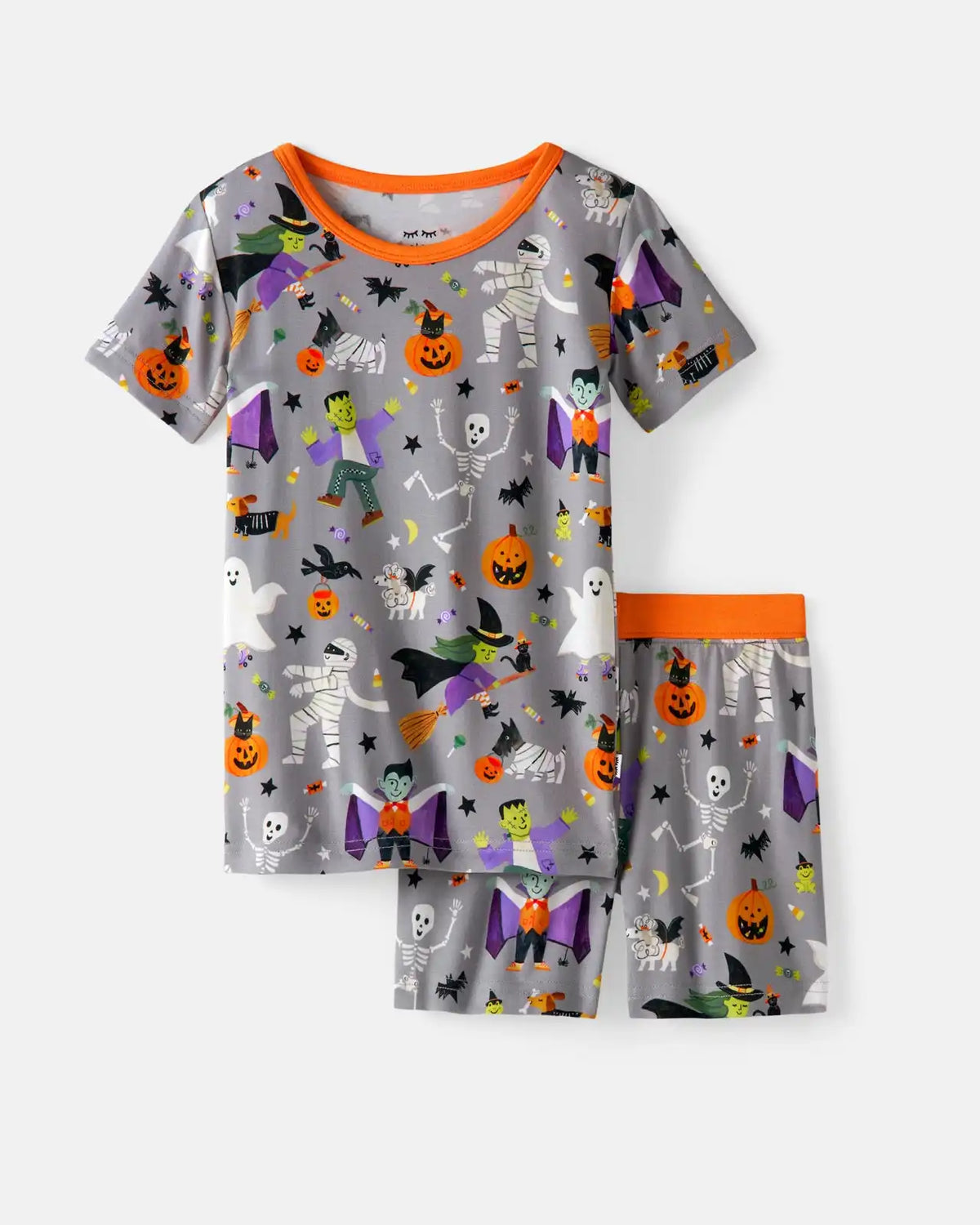 Dracula's Disco Two-Piece Short Sleeve & Shorts Pajama Set