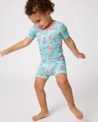Slumber Club Two-Piece Short Sleeve & Shorts Pajama Set