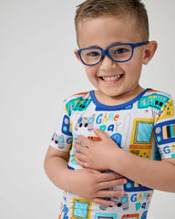 Game On Two-Piece Short Sleeve & Shorts Pajama Set