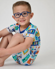 Game On Two-Piece Short Sleeve & Shorts Pajama Set