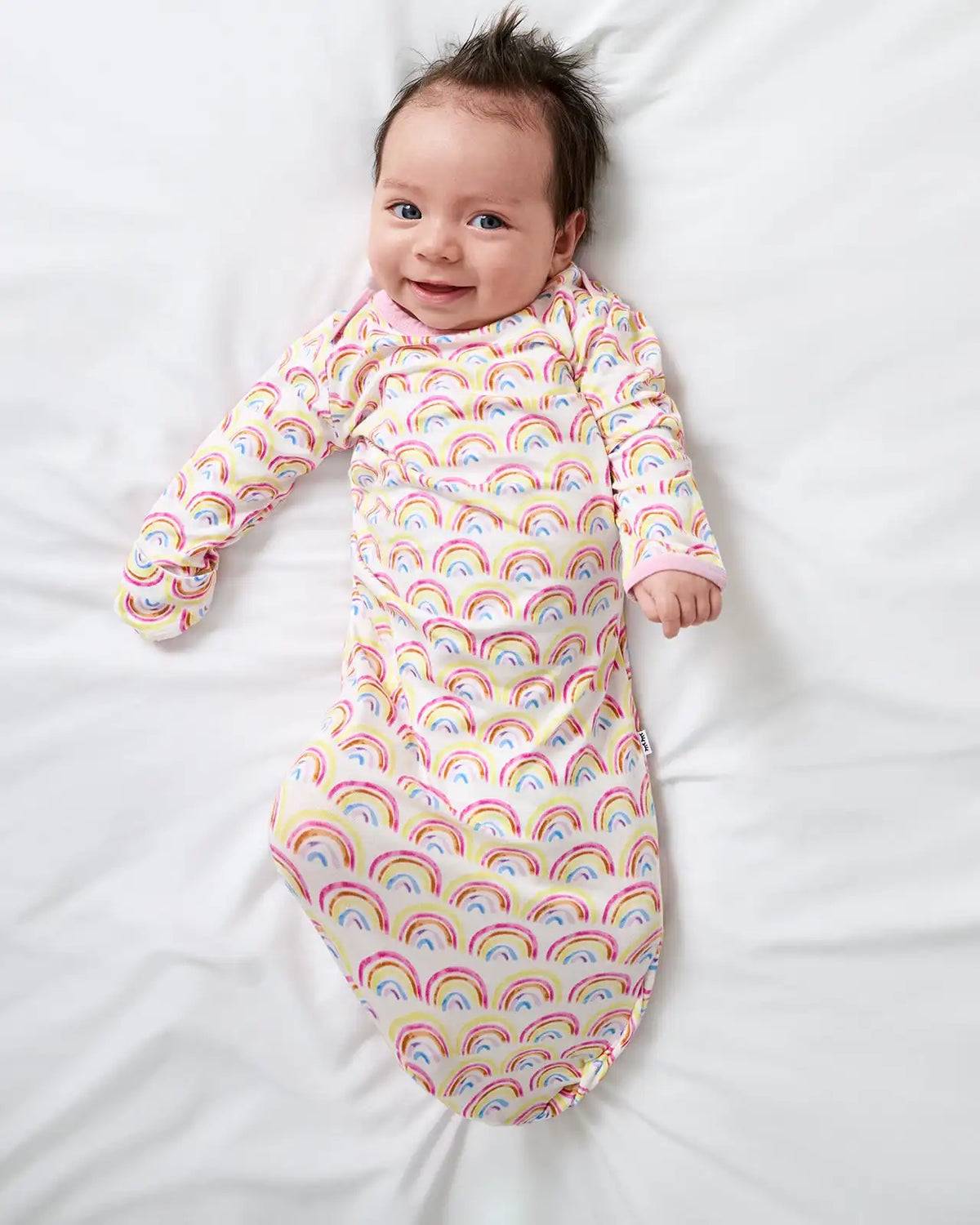Pastel Rainbows Infant Gown