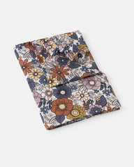 Wildwood Floral Swaddle & Luxe Bow Headband Set