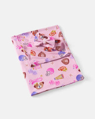 Team Spirit Pink Swaddle & Luxe Bow Headband Set