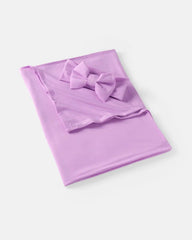 Soft Wisteria Swaddle & Luxe Bow Headband Set