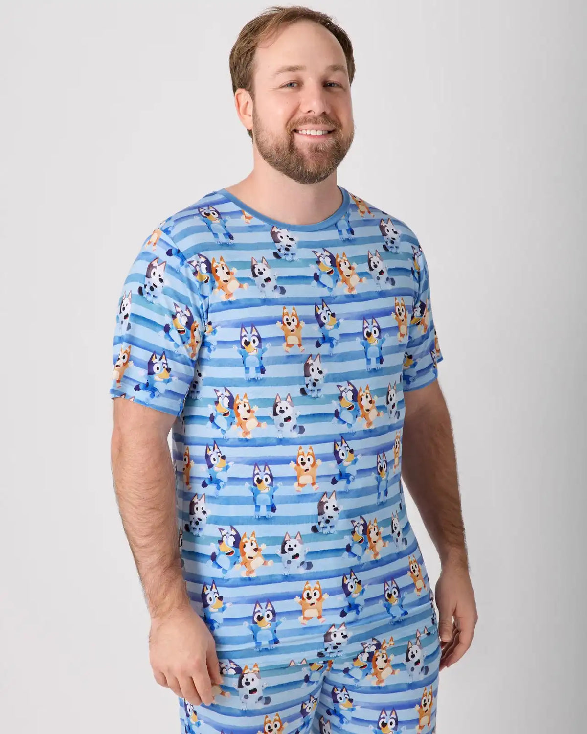 Bluey Dance All Day Men's Short Sleeve Pajama Top