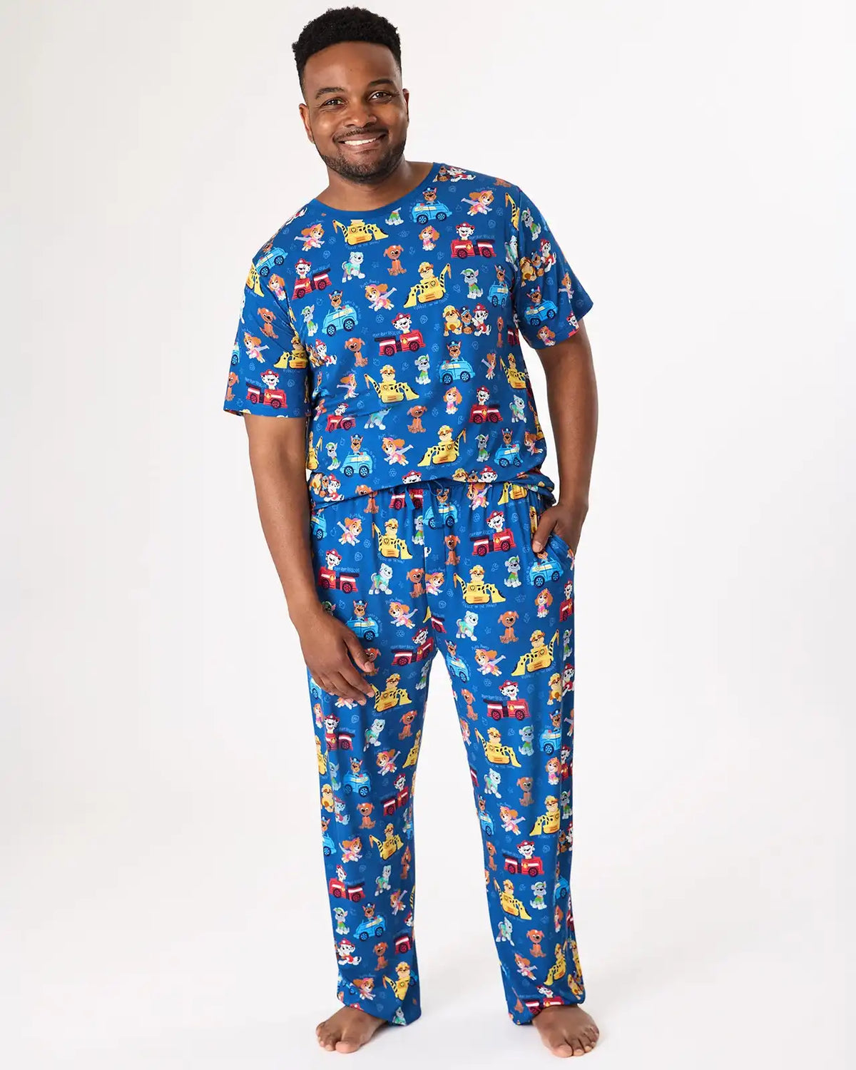 PAW Patrol Adventure Bay Heroes Men's Short Sleeve Pajama Top