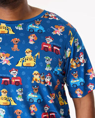 PAW Patrol Adventure Bay Heroes Men's Short Sleeve Pajama Top