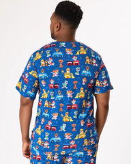 PAW Patrol Adventure Bay Heroes Men's Short Sleeve Pajama Top