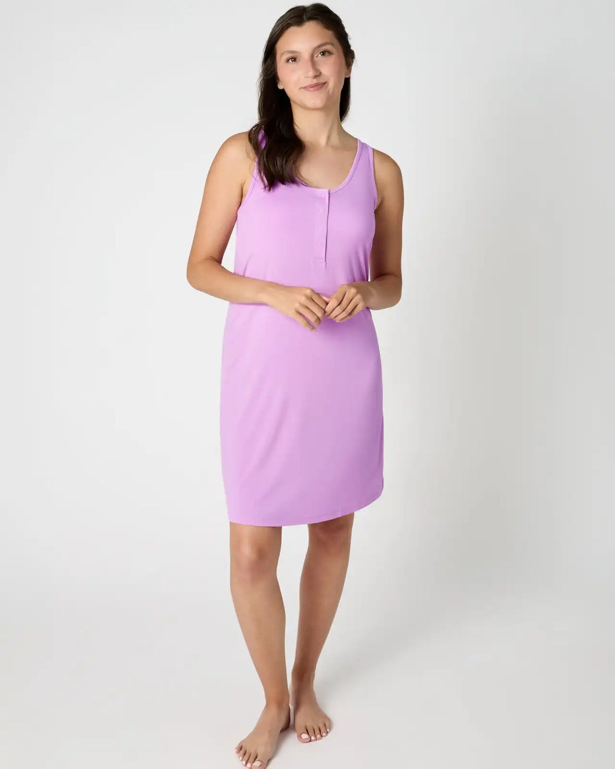 Soft Wisteria Women's Sleeveless Nightgown